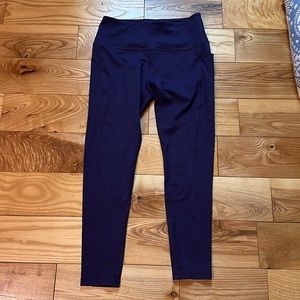 Raypose Women’s Mesh Inset Leggings, Purple, Sz M